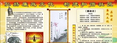 廉政文化展板图片