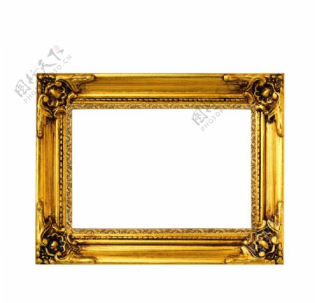 金色欧式相框图片