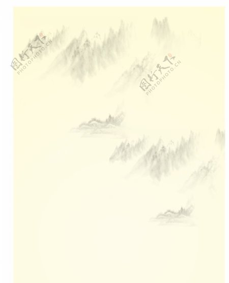 淡雅山水背景图片