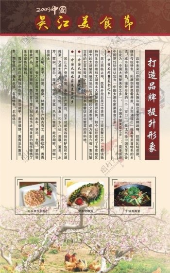 吴江美食节易拉宝图片