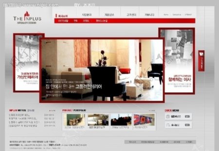 韩式网页模板图片
