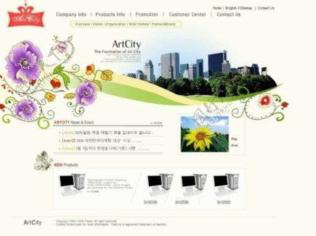 韩国电脑模板图片