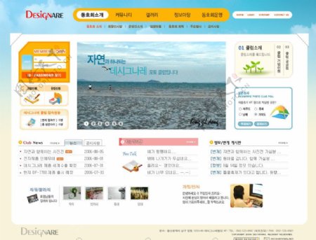 2008韩国商务网页模板系列19图片
