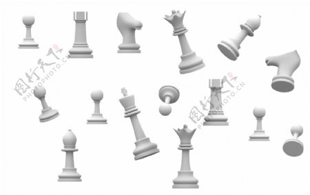 国际象棋旗子图片
