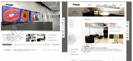 韩国企业站网页模板图片