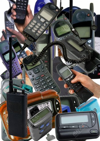 通讯工具手机BP机对讲机电话图片