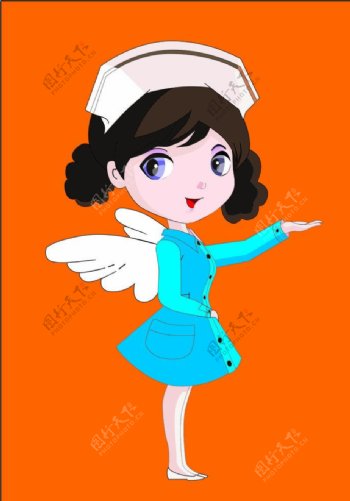 卡通小护士图片