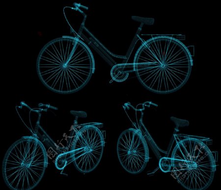 自行车透视图图片