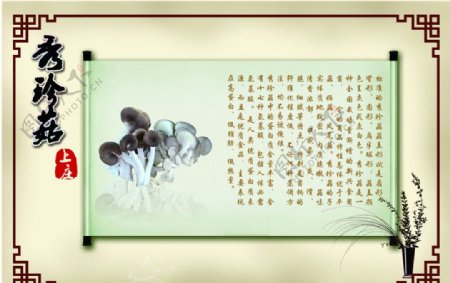 中国风蘑菇图片