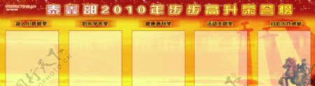 泰鑫部2010年步步高升荣誉榜图片