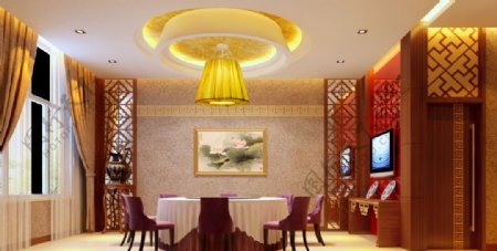 中式餐厅雅间图片