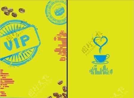 咖啡店会员VIP卡图片