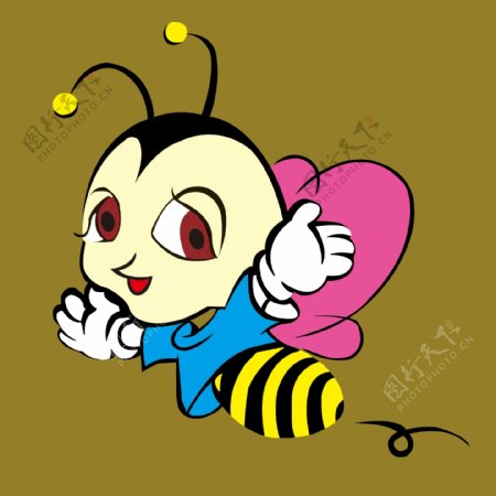 蜜蜂卡通图片