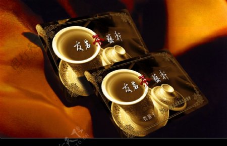 茶艺设计VIP卡效果图图片
