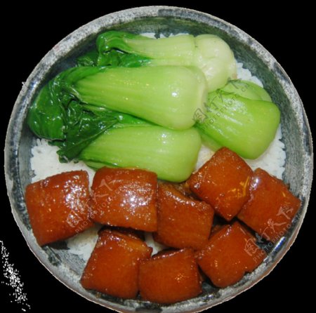 台湾卤肉石锅饭图片