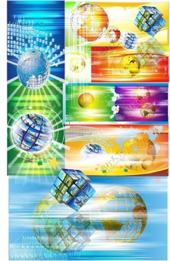 球星电子科技海报背景图片
