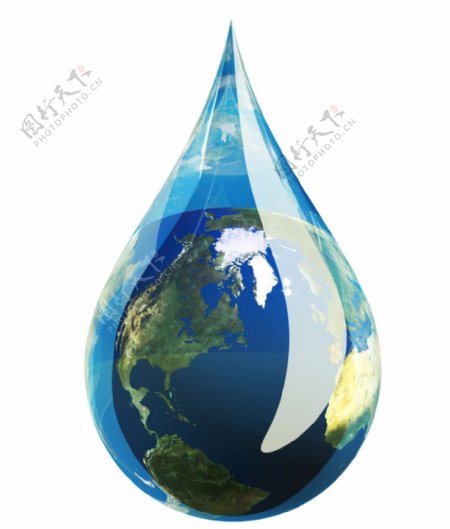 地球水水滴图片
