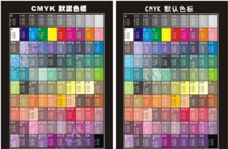 CDR9CDR12CMYK常用颜色色标图片