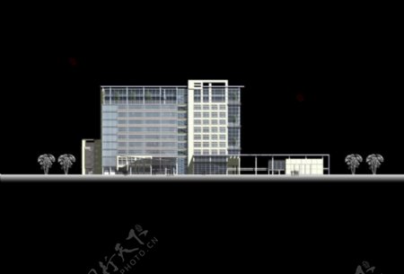 长沙市财政局机关大院及办公楼设计方案0022