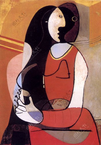 毕加索抽象画