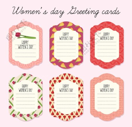 妇女节复古卡片