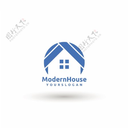现代房子图标