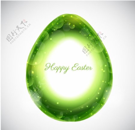 绿色复活节彩蛋背景