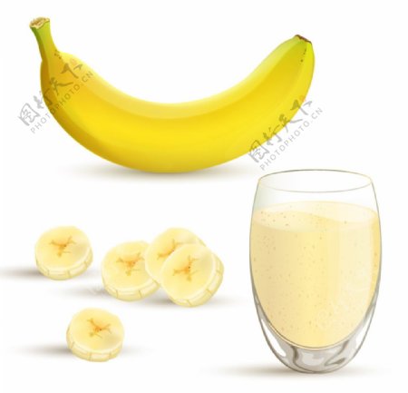 美味香蕉与香蕉汁