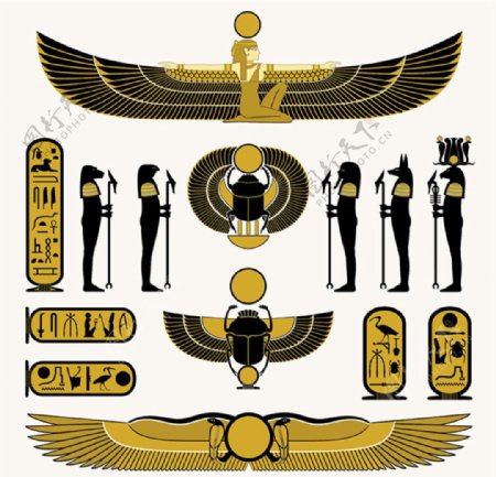 卡通埃及元素图标