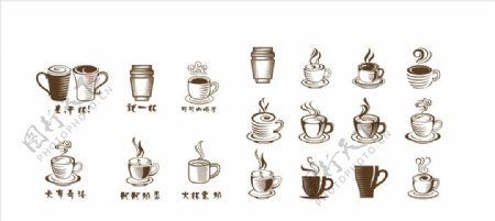 咖啡logo咖啡杯子