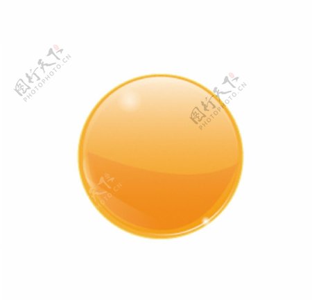 矢量橙色圆球