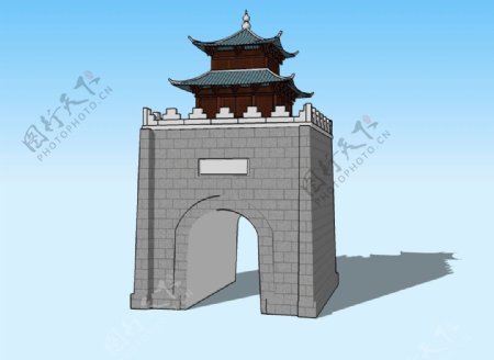 古城门3D模型