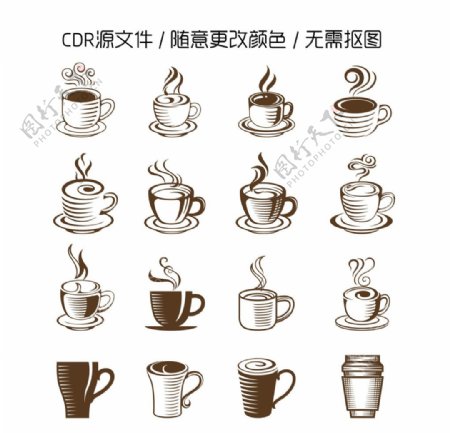 美味咖啡图片矢量图