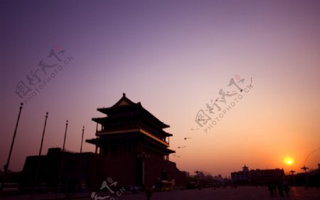 北京夕阳风光