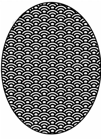 传统海波纹样