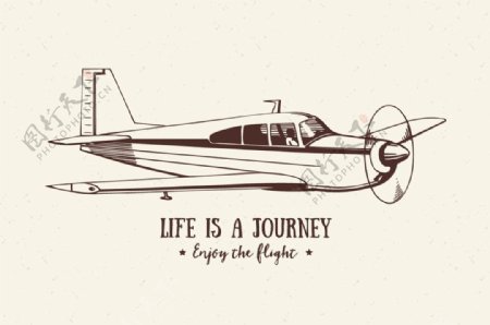 老式飞机旅游旅行