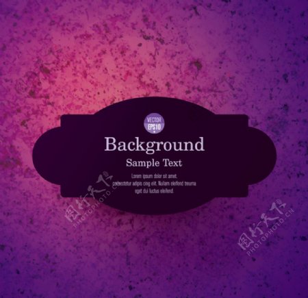 黑色标签紫色背景矢量素材