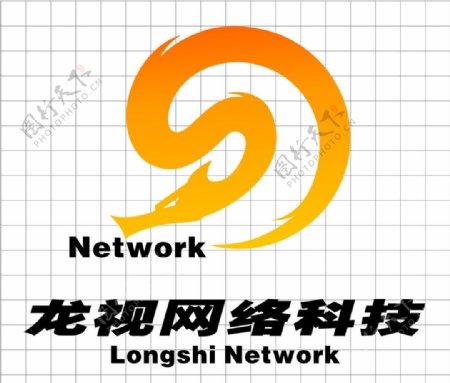 龙视网络logo标志