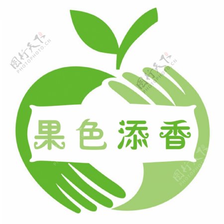 绿色果色天香logo