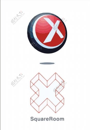 X字母logo