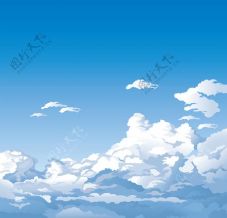 高空云风景背景
