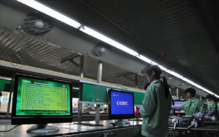 信丰高飞数码公司显示器生产线