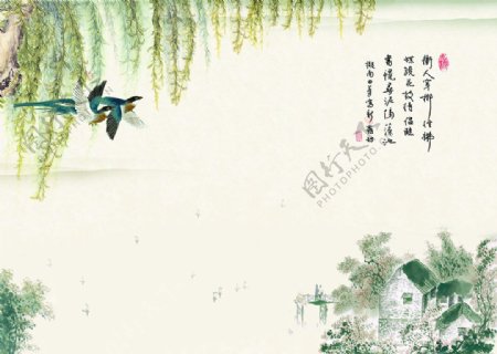 中式花鸟高清大图