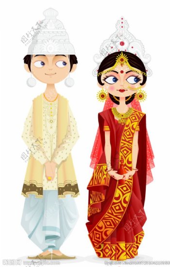 孟加拉新郎新娘