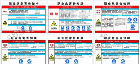职业危害告知牌