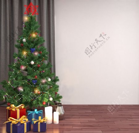 圣诞节客厅