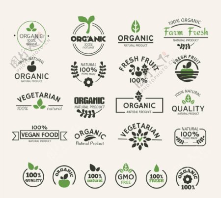 绿色天然食品标签