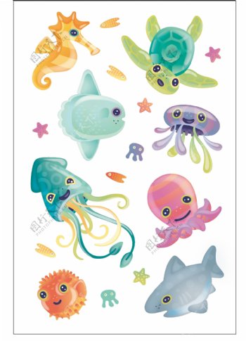 海注动物卡通动物