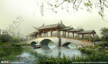 中国传统古桥建筑