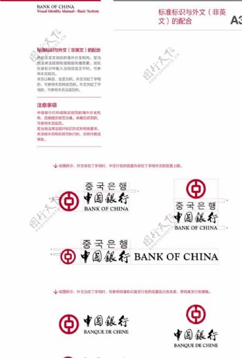 中国银行标志与外文非英配合